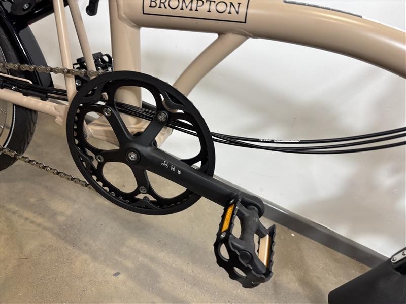 Brompton C Line 6 Speed 2024 Mid Handlebar Folding Bike - Dune Sand