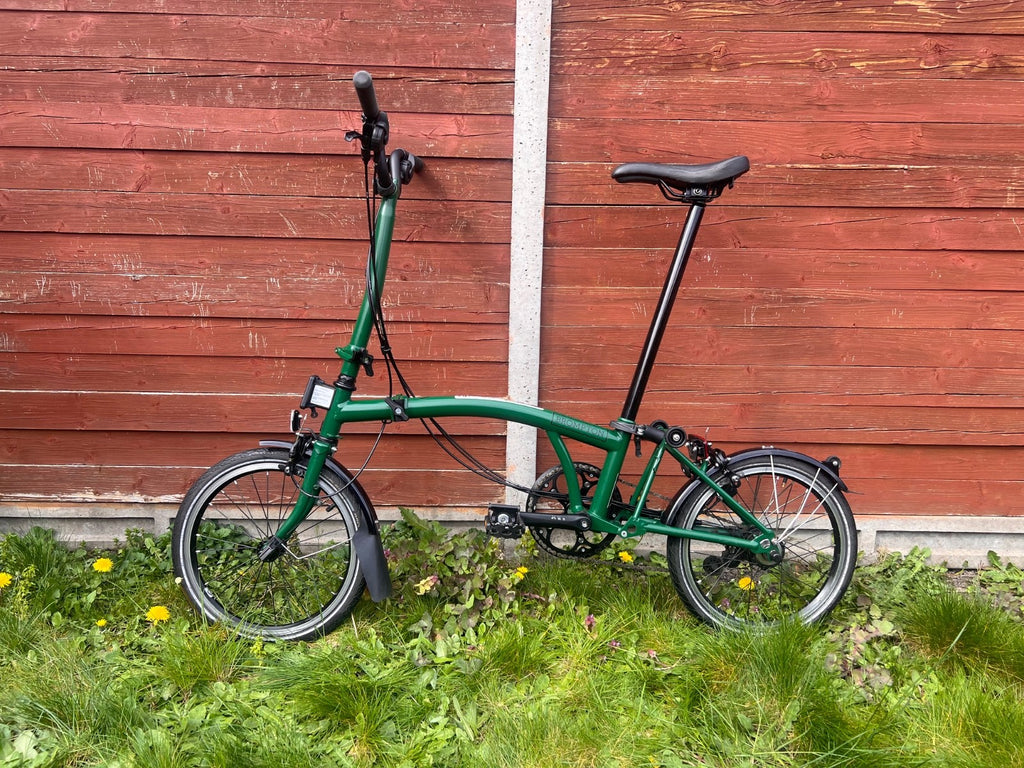Brompton C Line Folding Bike Racing Green 3-speed
