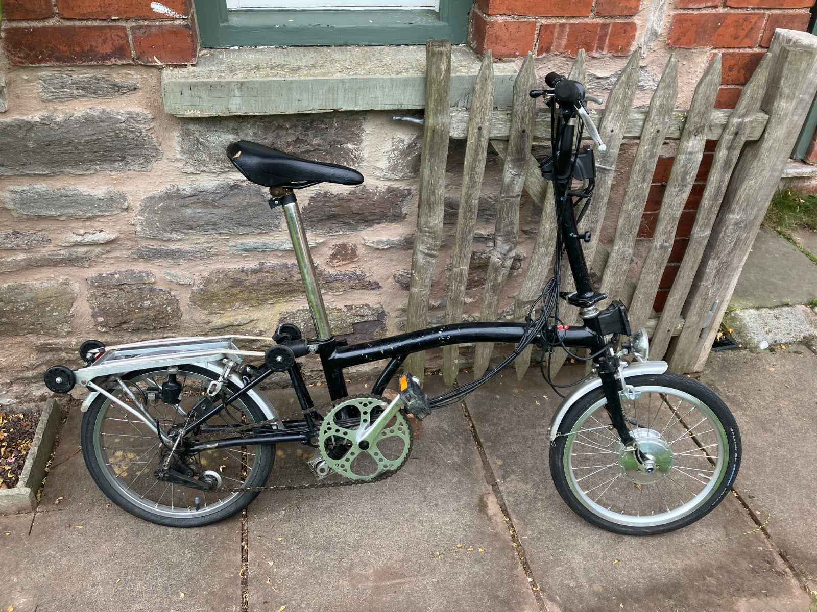 Vintage Brompton 1992-97 M5R 5-Speed Black – Modified with Swytch Conversion Kit