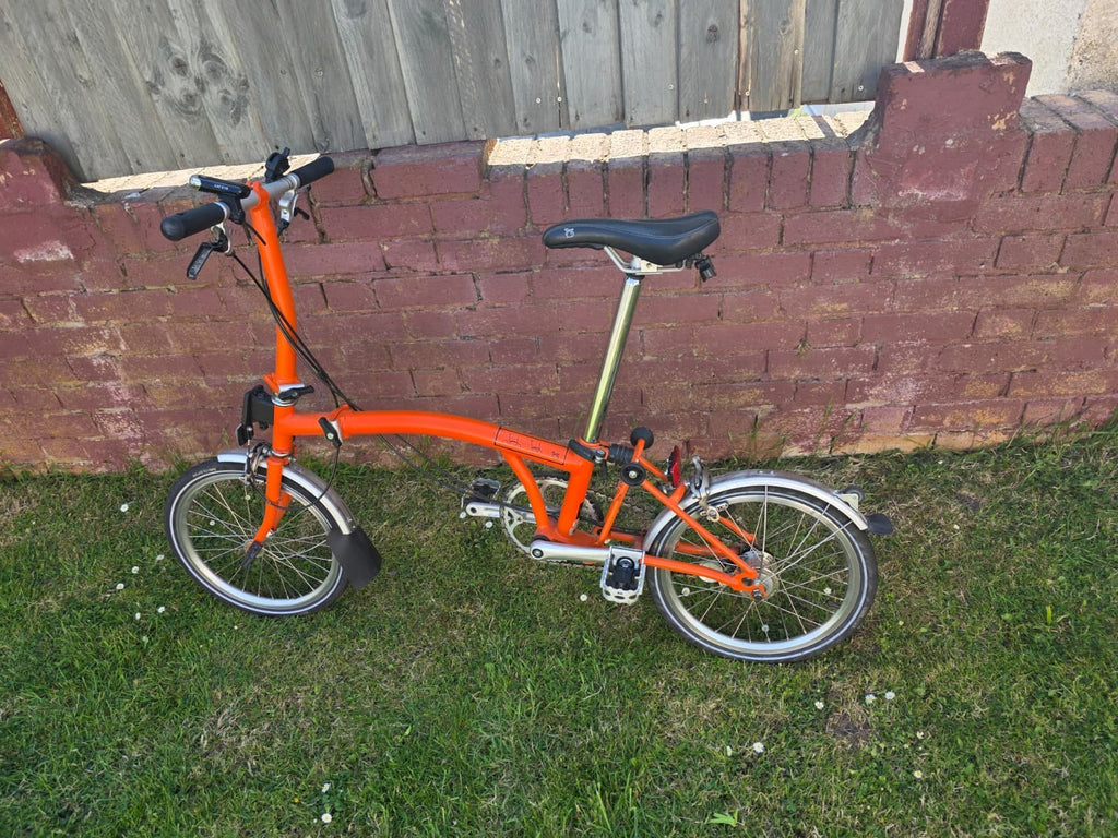 Brompton M6L Folding Bike - Orange Speed