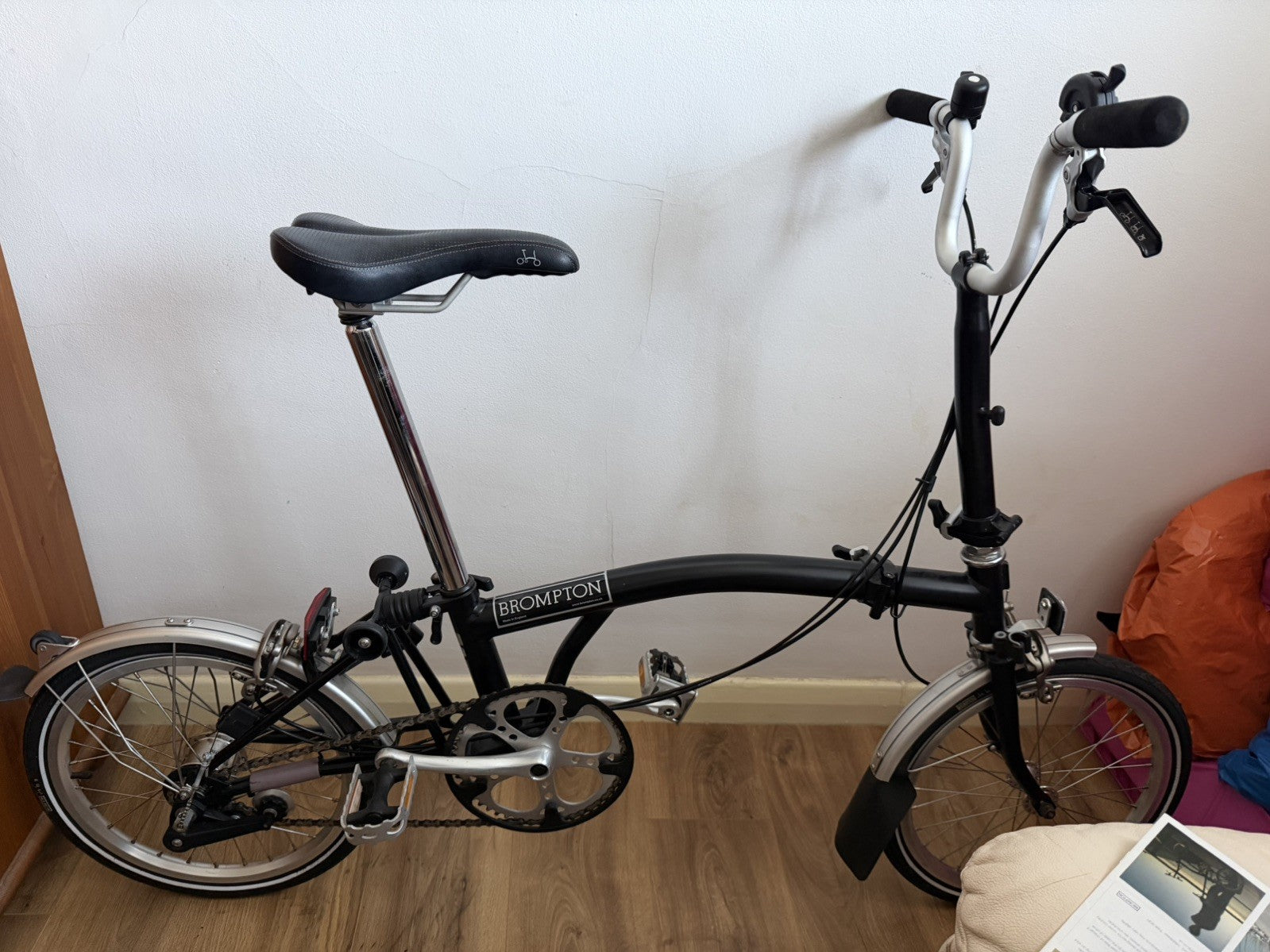 Brompton C Line M3L (3 Speed)  folding bicycle - Black