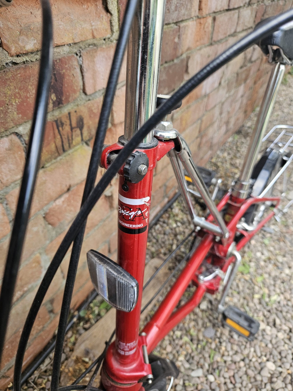 Vintage Dahon Classic III Folding Bike  3-Speed Sturmey Archer metallic red