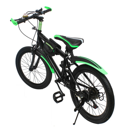 20 Inch Bike for Adult & Kids Folding Mountain Bike 7 Speed Disc Brakes Bicycle