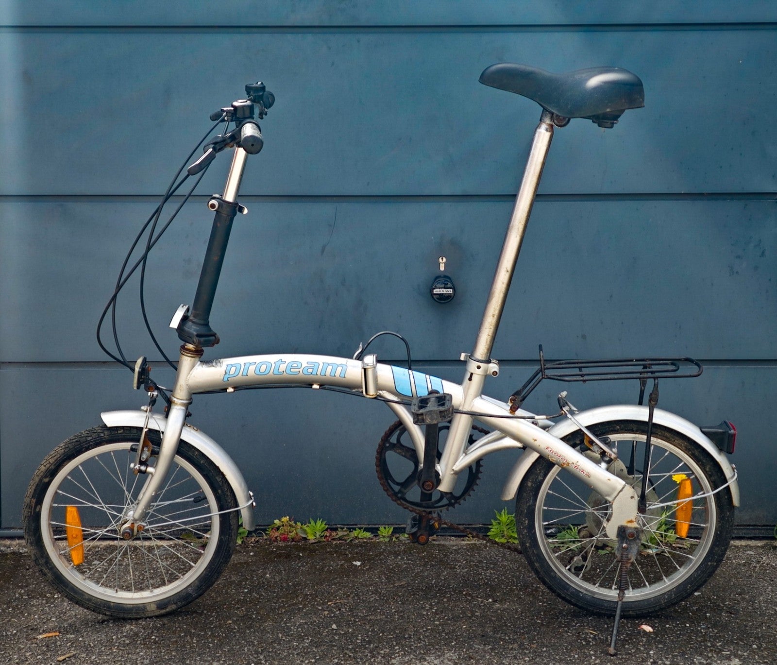 Proteam Folding Bike   6 shimano  gears  16' wheels' bicycle  fold up v-brakes