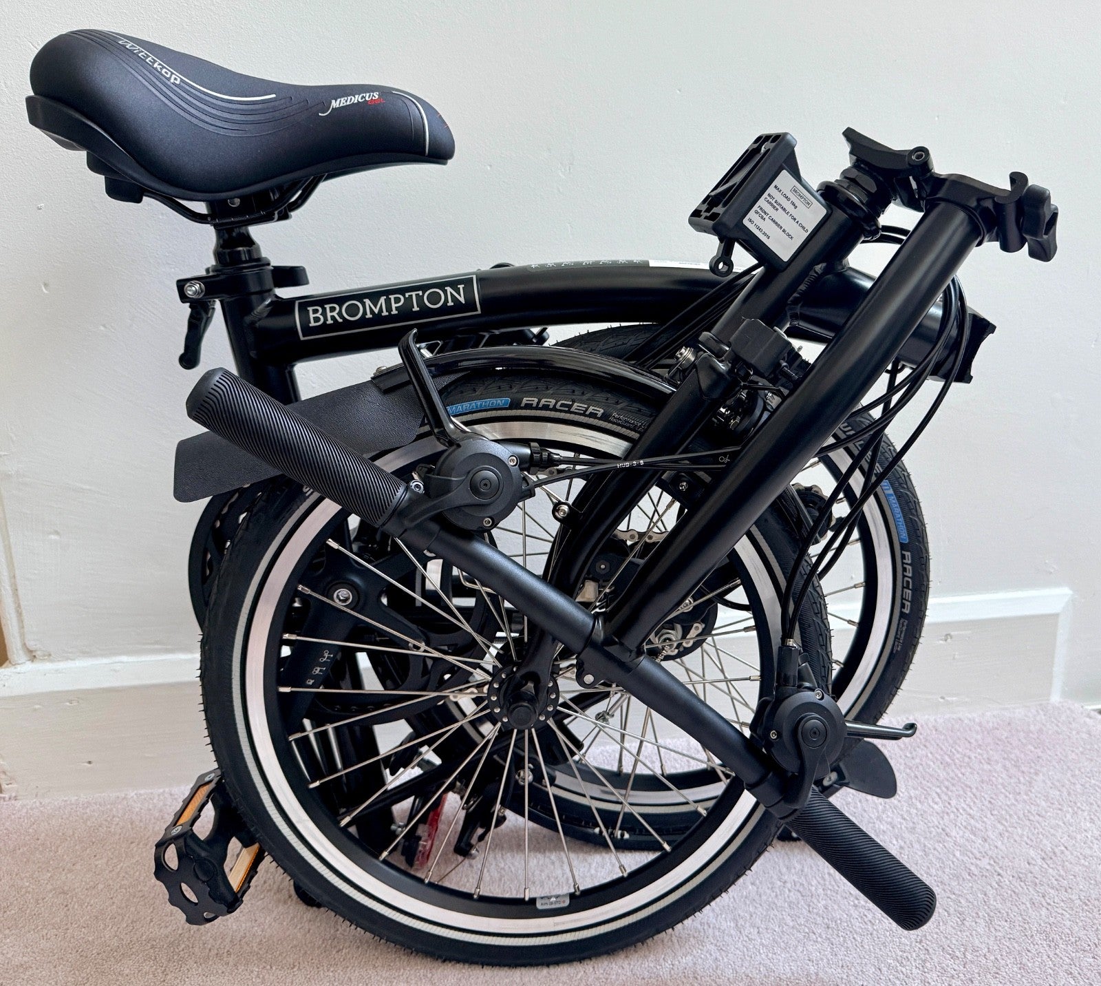 BRAND NEW 2025 BROMPTON C Line 6-speed, Low Handlebar, Folding Bike, Matt Black