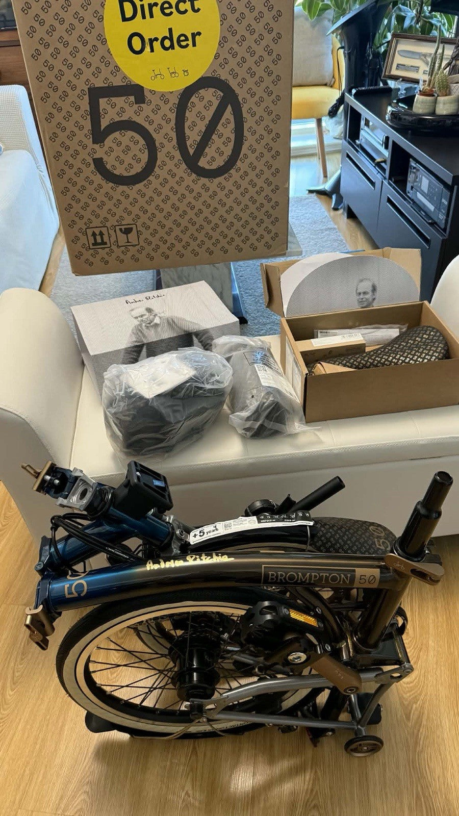 Brompton Folding Bike 50th edition 1975 (bnew) And Signed