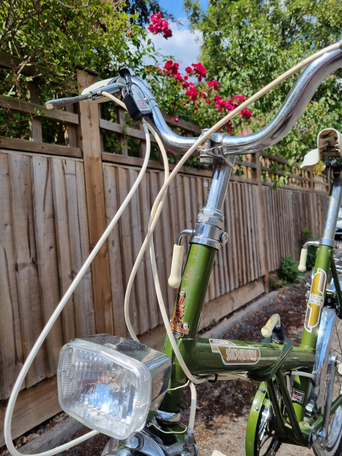 Vintage Raleigh Stowaway Vintage Unisex Folding bike Olive Green, ready to ride