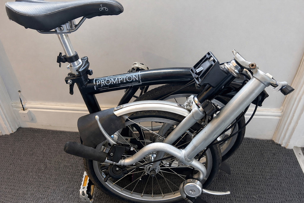 Brompton M3L Silver Black folding bike