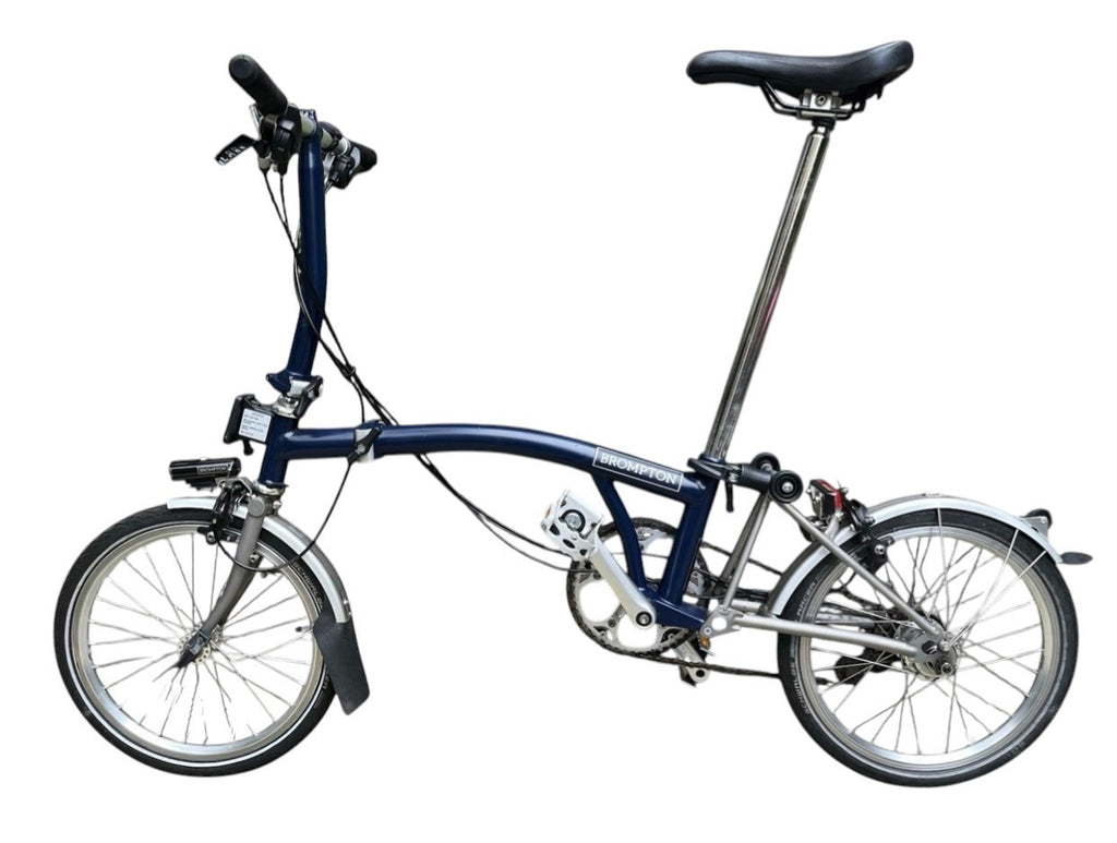 Brompton Titanium  S6L-X (6 Speed)  folding bicycle - Tempest Blue