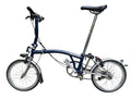 Brompton Titanium  S6L-X (6 Speed)  folding bicycle - Tempest Blue
