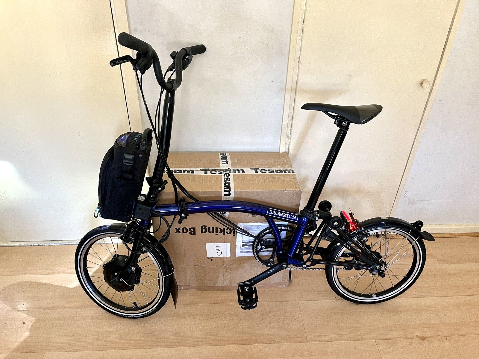 Brompton Elec C Line Explore 6 Speed - Bolt Blue / Black New