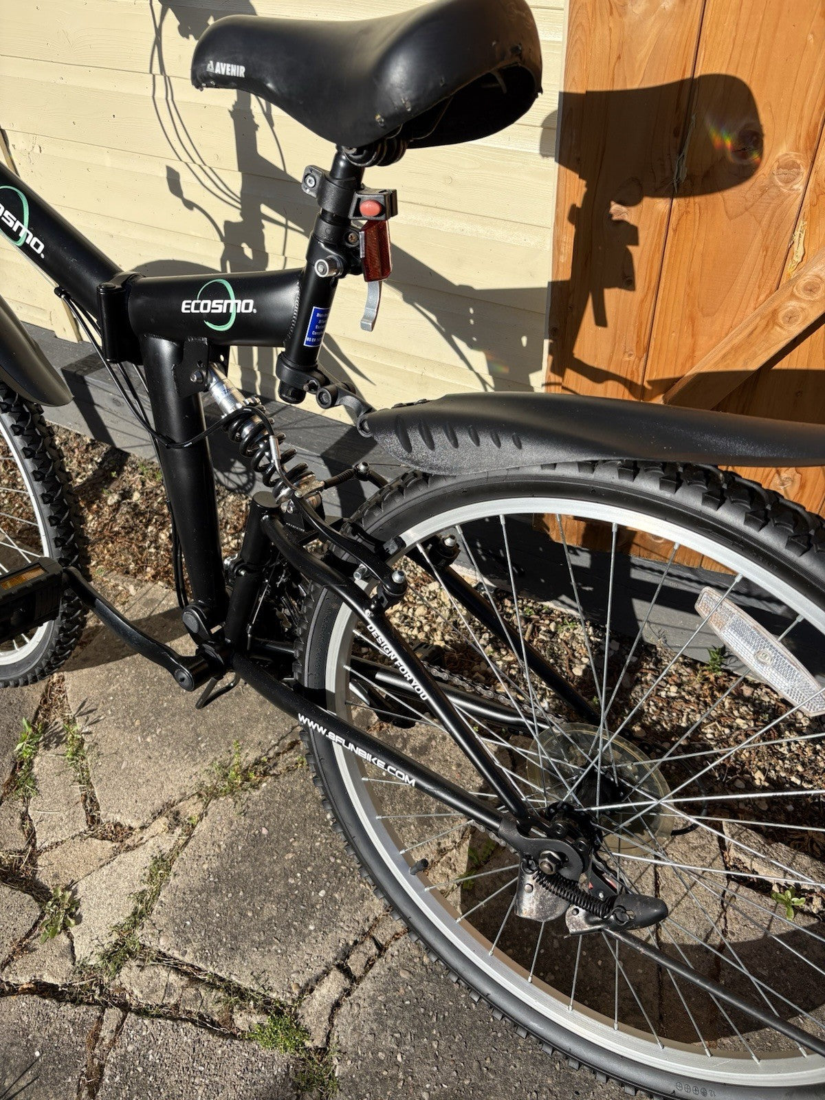 Ecosmo 26 Inch 21 Speeds Folding Mountain Bicycle - Discs Brakes Front