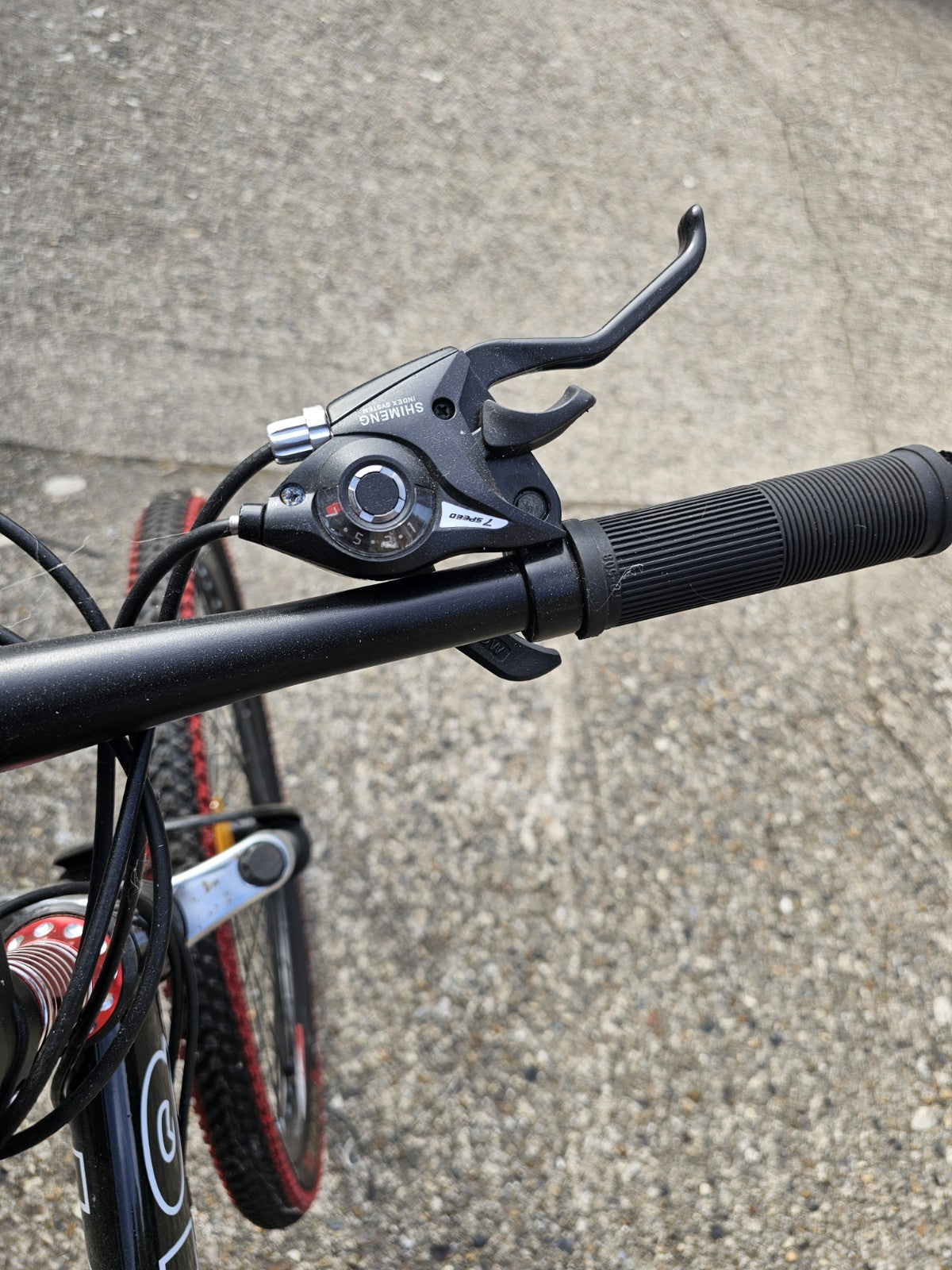 JASIQ Folding Mountain Bike 26in Full Suspension 21-Speed Disc Brakes Black/Red