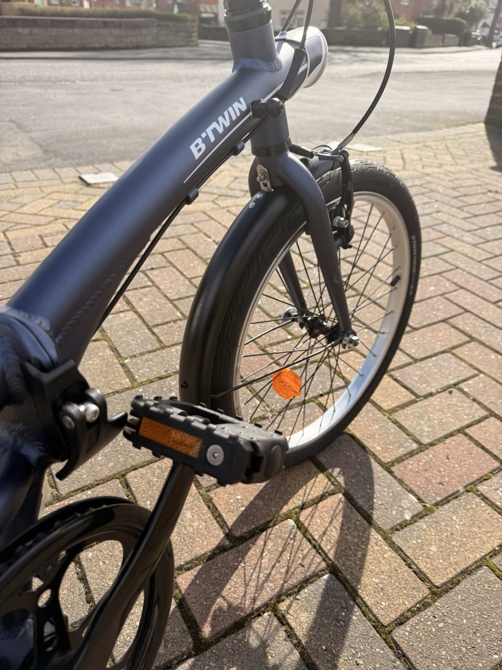 BTWIN Tilt 500 Folding Bike Blue, from Decathlon, Has Minimal Usage