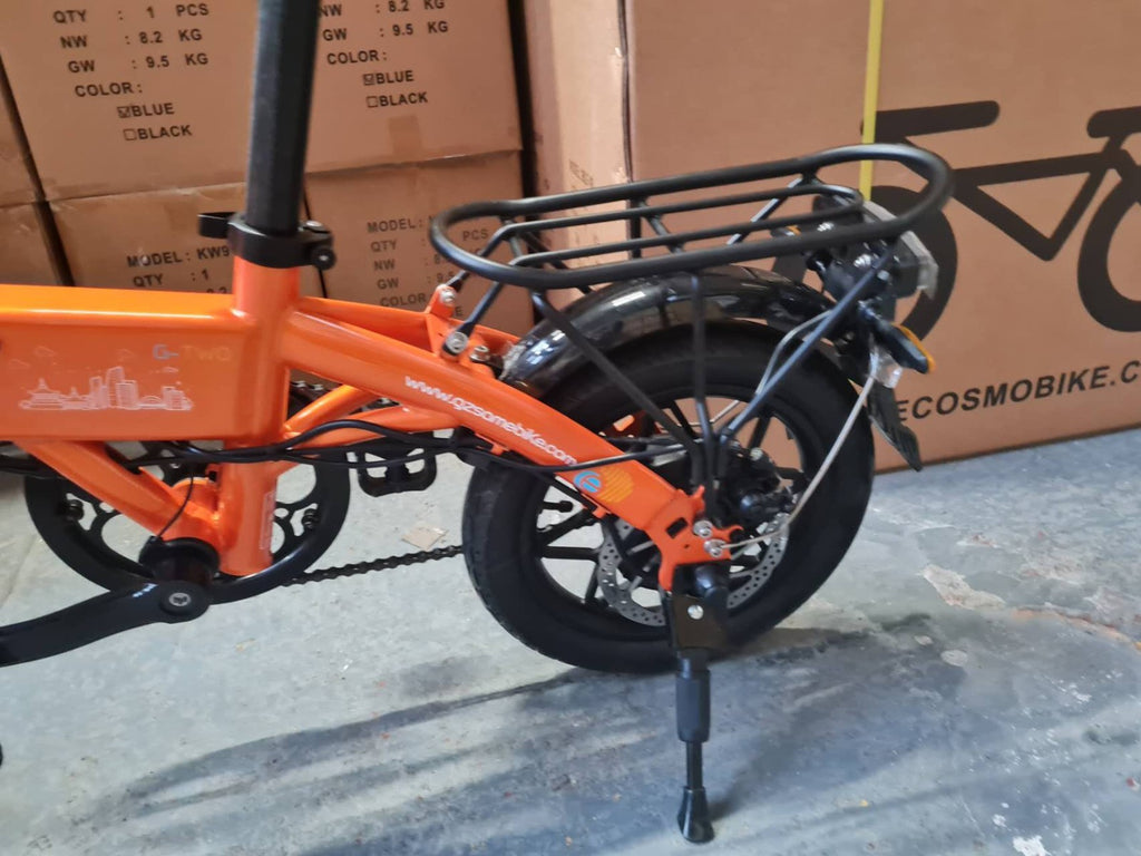 14" All-Terrain Folding bike, 36V 7.8Ah Battery, 25KM/h, Full Disc-U14R Orange