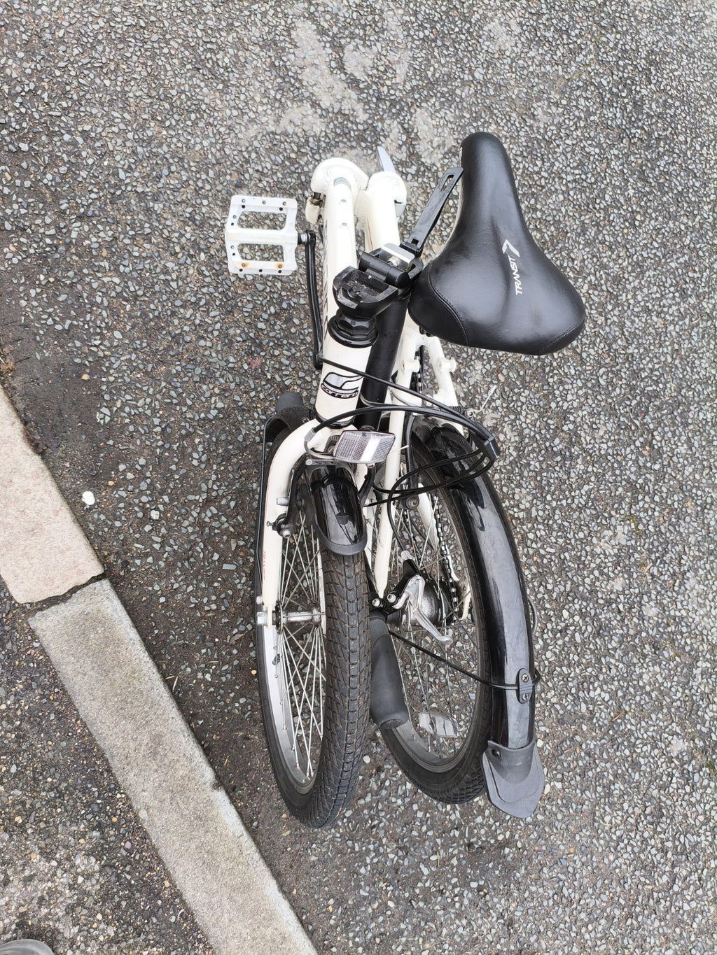 Carrera Transit Lightweight Folding Bike  Aluminium White