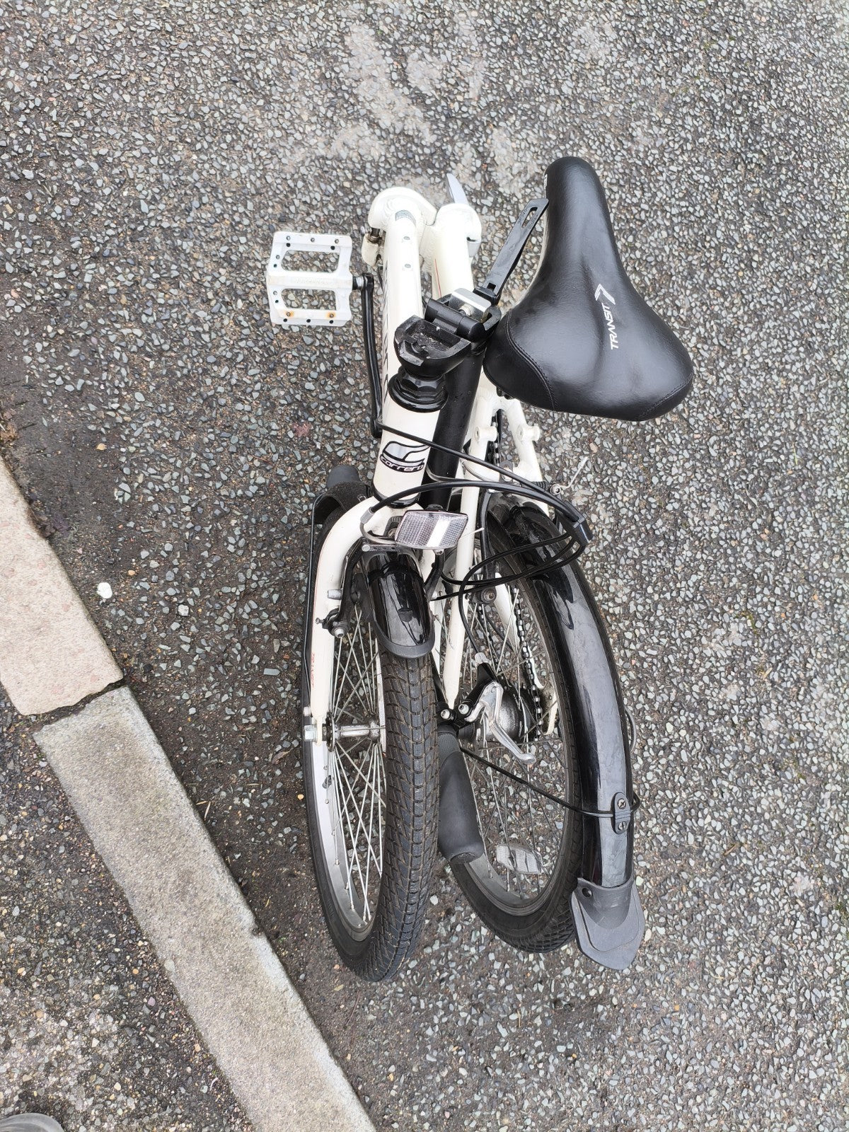 Carrera Transit Lightweight Folding Bike  Aluminium White