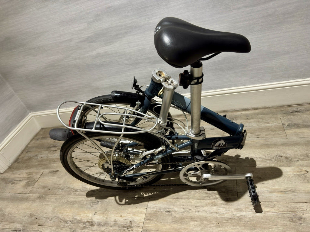 Dahon Horus 20in Folding Bike Blue Rear Rack Mudguards Derailleur Rim Brake