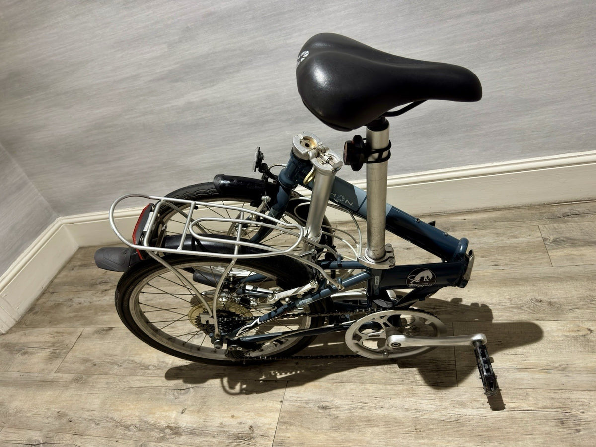 Dahon Horus 20in Folding Bike Blue Rear Rack Mudguards Derailleur Rim Brake