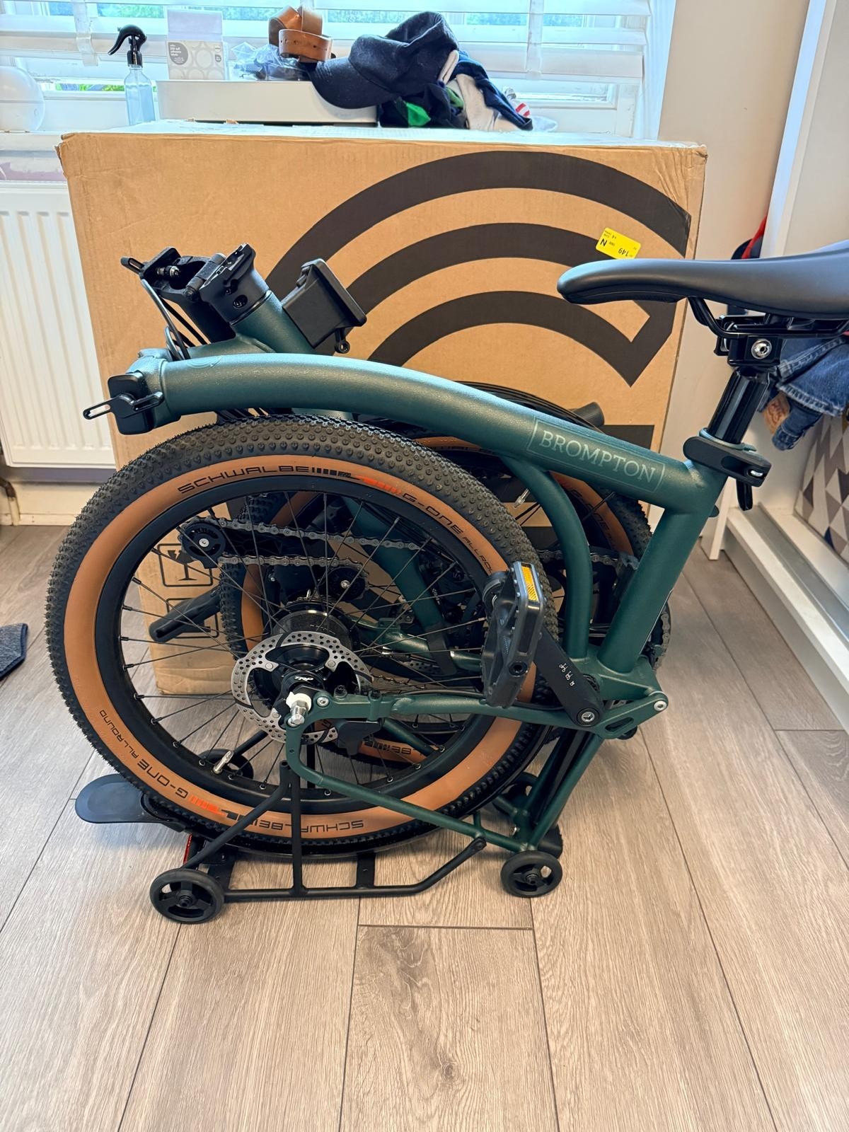 Brompton G Line 8-Speed Medium Folding Bike Forest Green, Men's