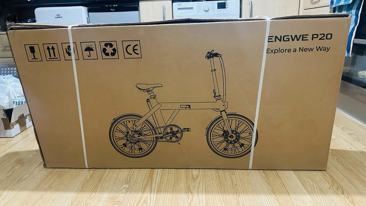ENGWE P20 20in Folding Bike Green Aluminium 7-Speed Mechanical Disc 2024