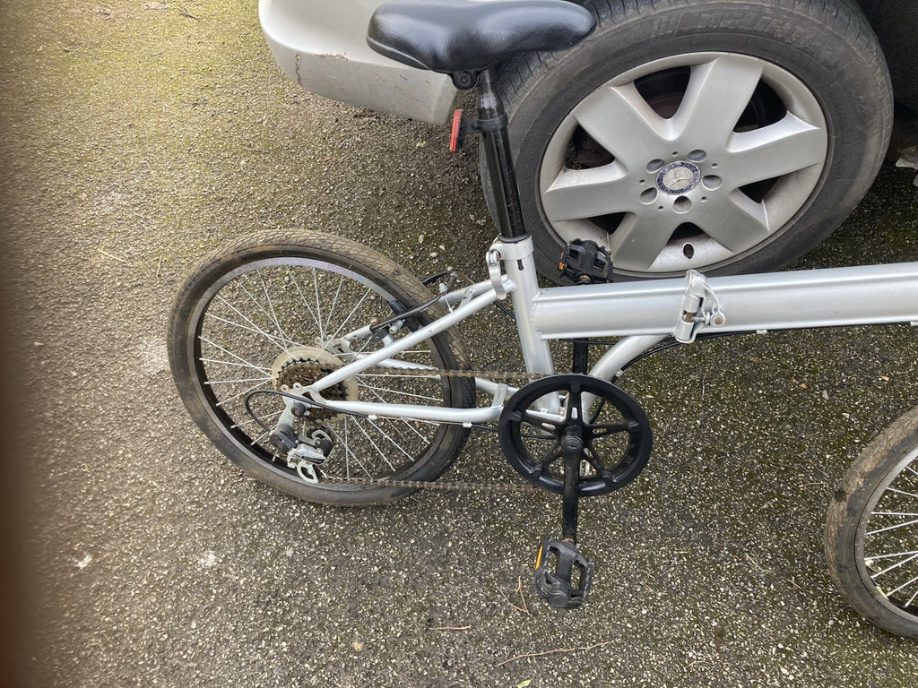 Super Silver Folding Bike With 7 Gears