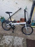 White Carrera Transit Folding Bicycle Bike 20" Wheels