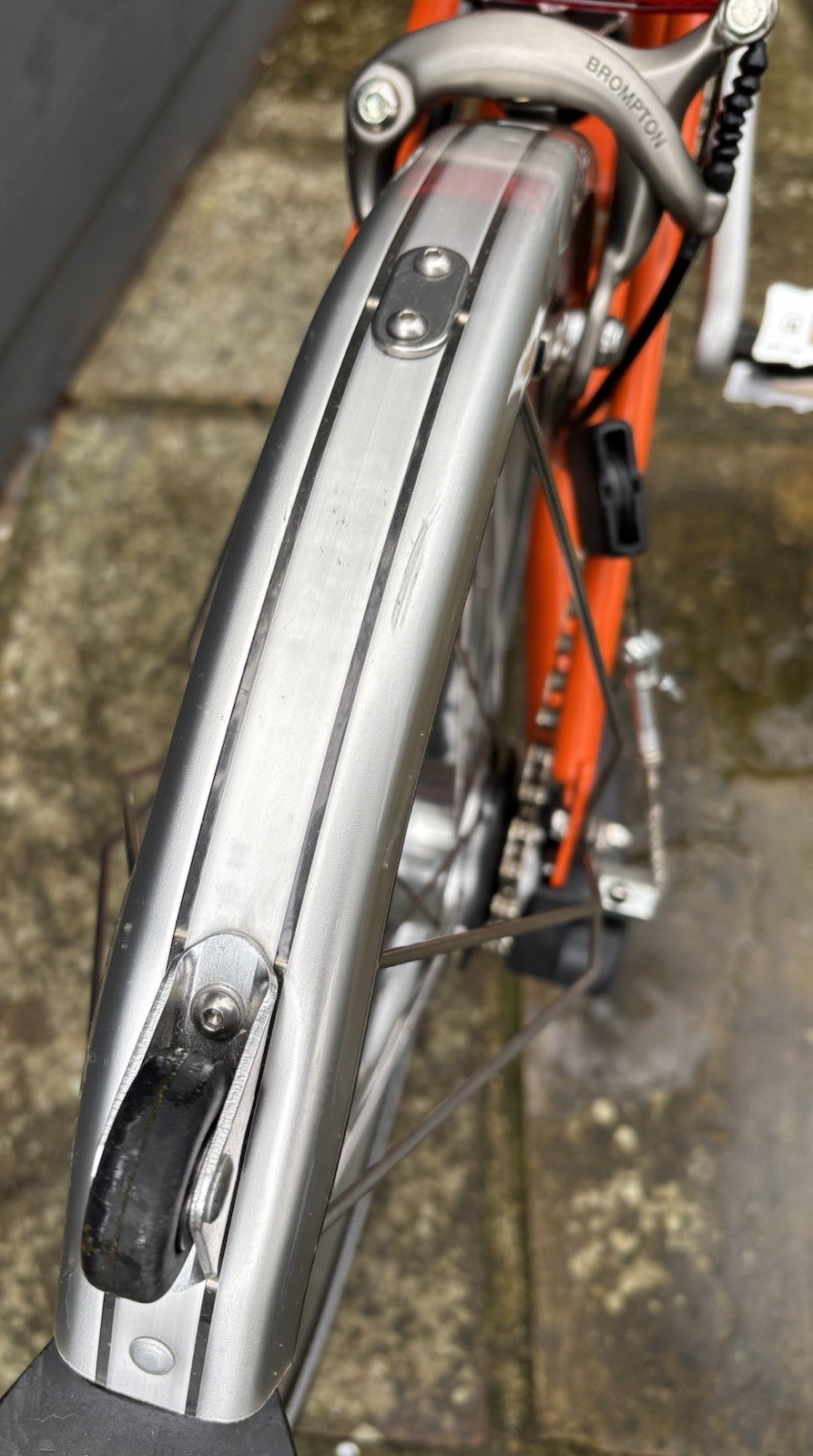 Brompton S3L folding bicycle C Line Equivalent in Orange - Test Ridden Only
