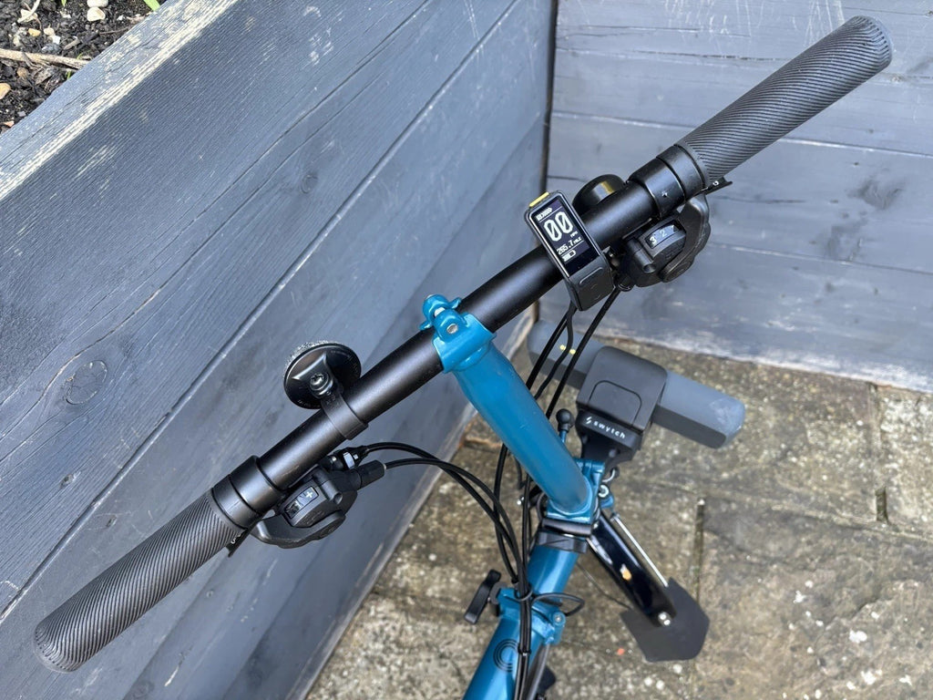2023 Brompton C Line 6 Speed Urban Folding bicycle in Ocean Blue + Swytch E Kit