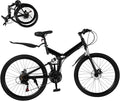 21 Speed Folding Mountain Bike 26" Dual Suspension Disc Brakes