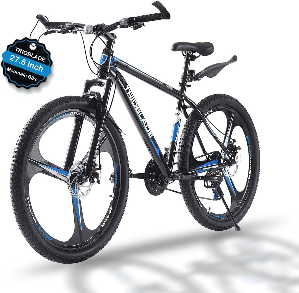 27.5" Mountain Bike Folding Frame 21-Speed Disc Brake MTB for Adults