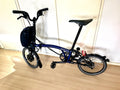 Brompton C Line elctrc 6  Speed, F laming  Blue, One Size