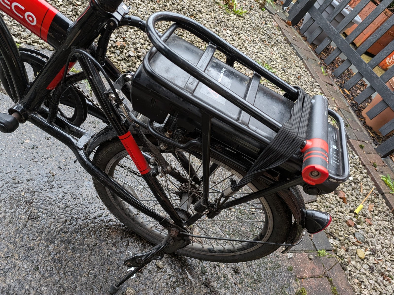 Zinc 20 Inch Wheel Size Eco Unisex 36V Folding  Bike, Black comes with charger