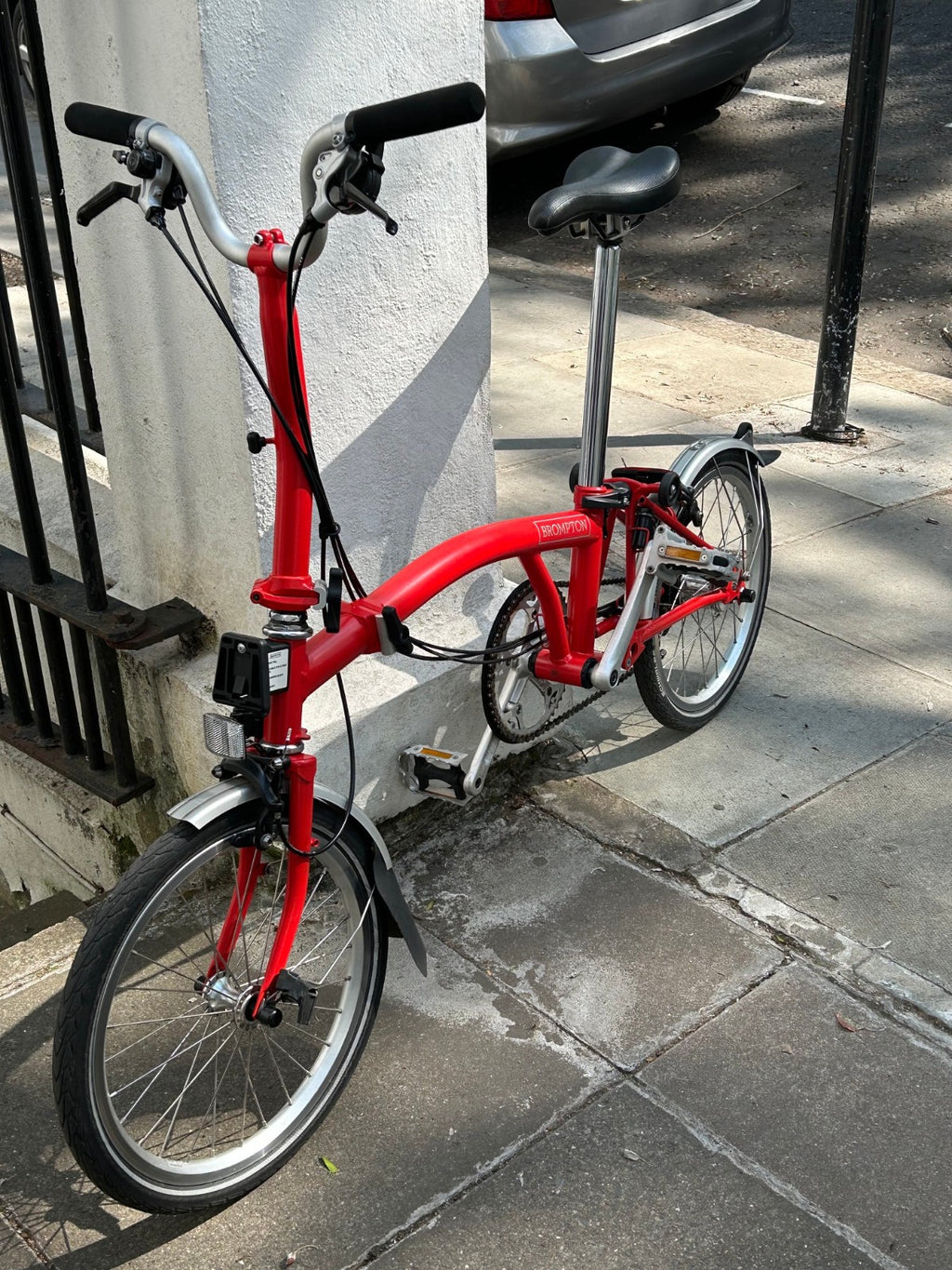 Brompton C Line Folding Bike - 6-Speed   Red