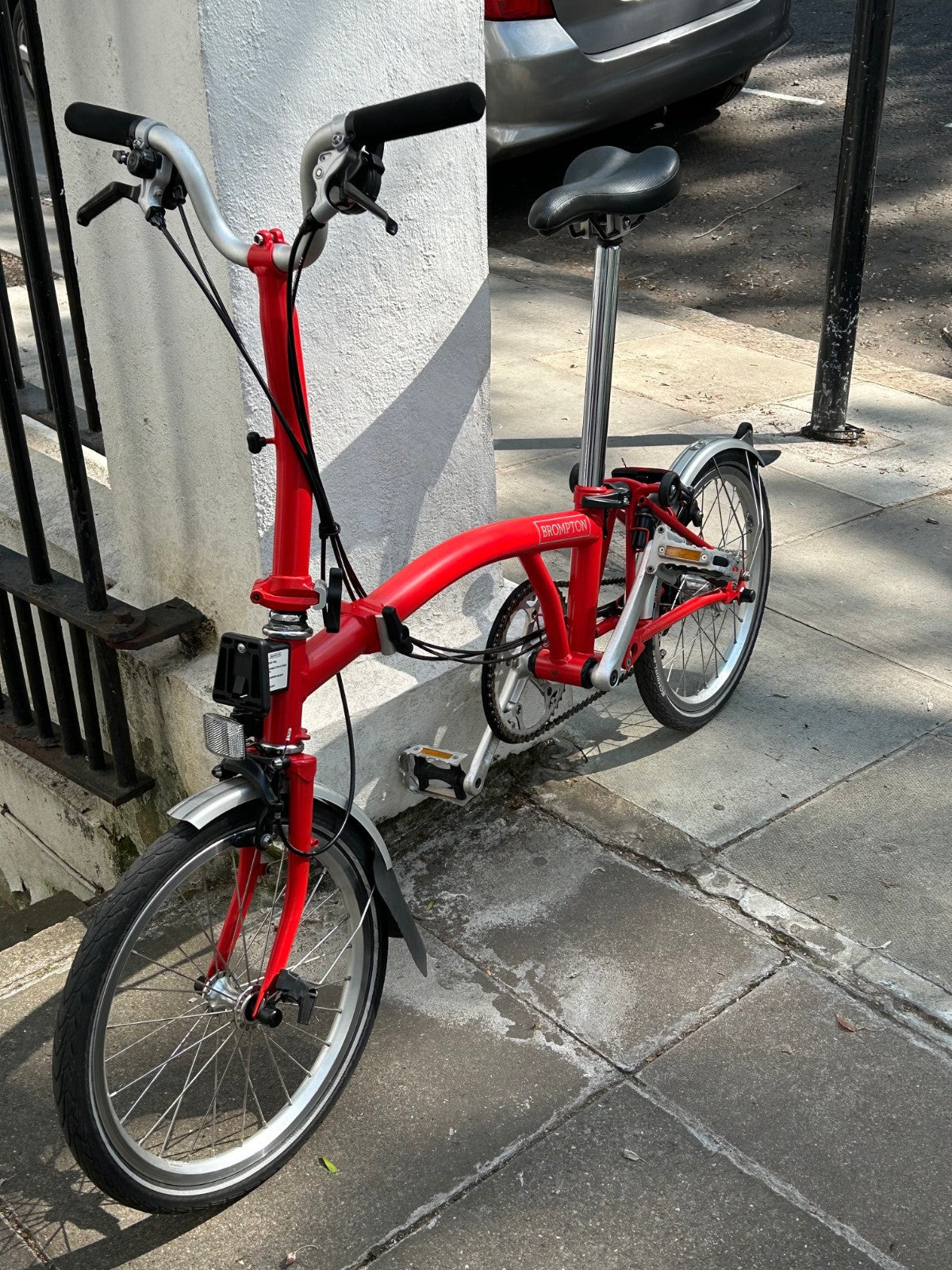 Brompton C Line Folding Bike - 6-Speed   Red