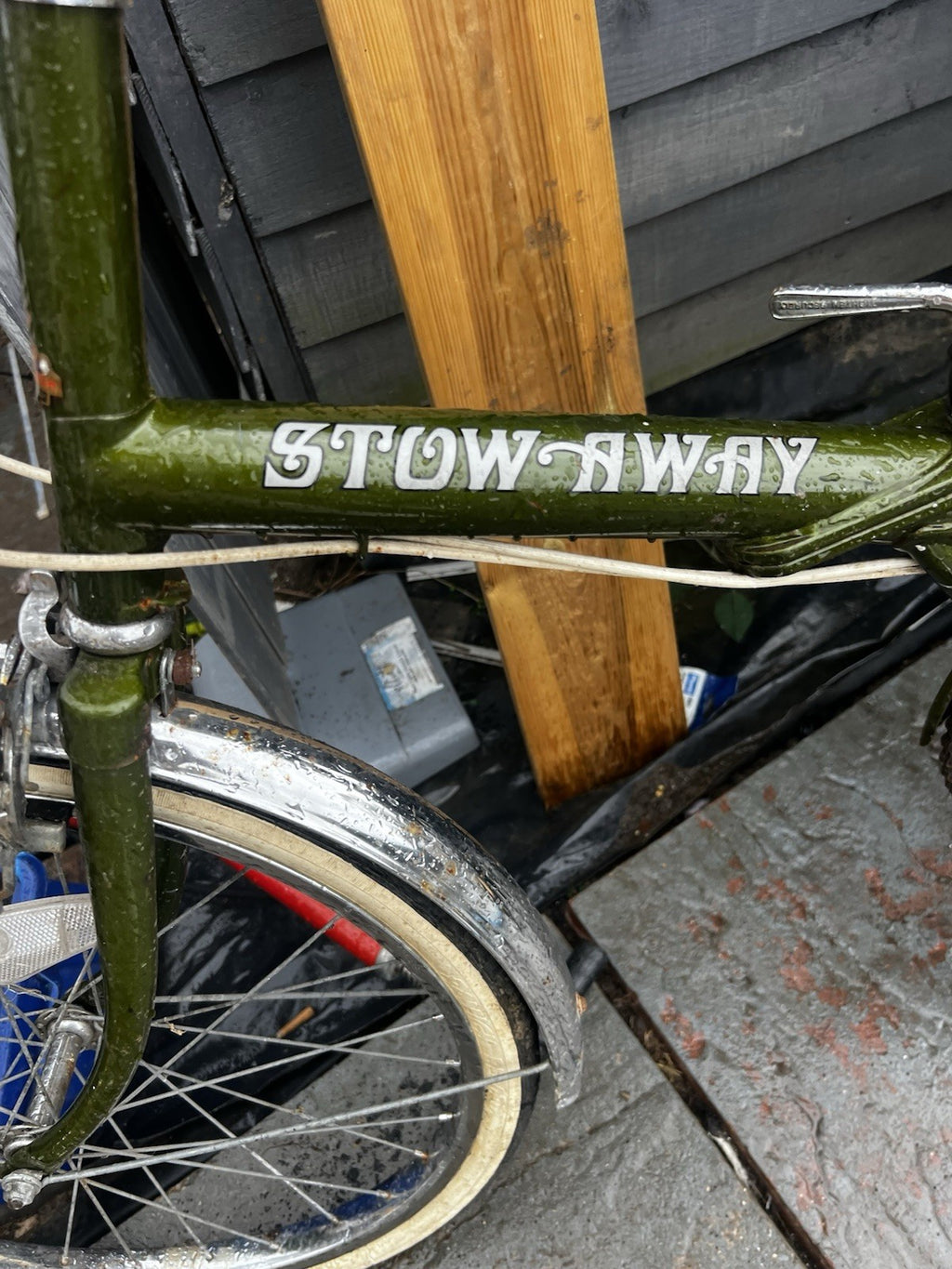 Stowaway Rayleigh Folding Bicycle Vintage Retro Bike 1980s Good Condition VGC