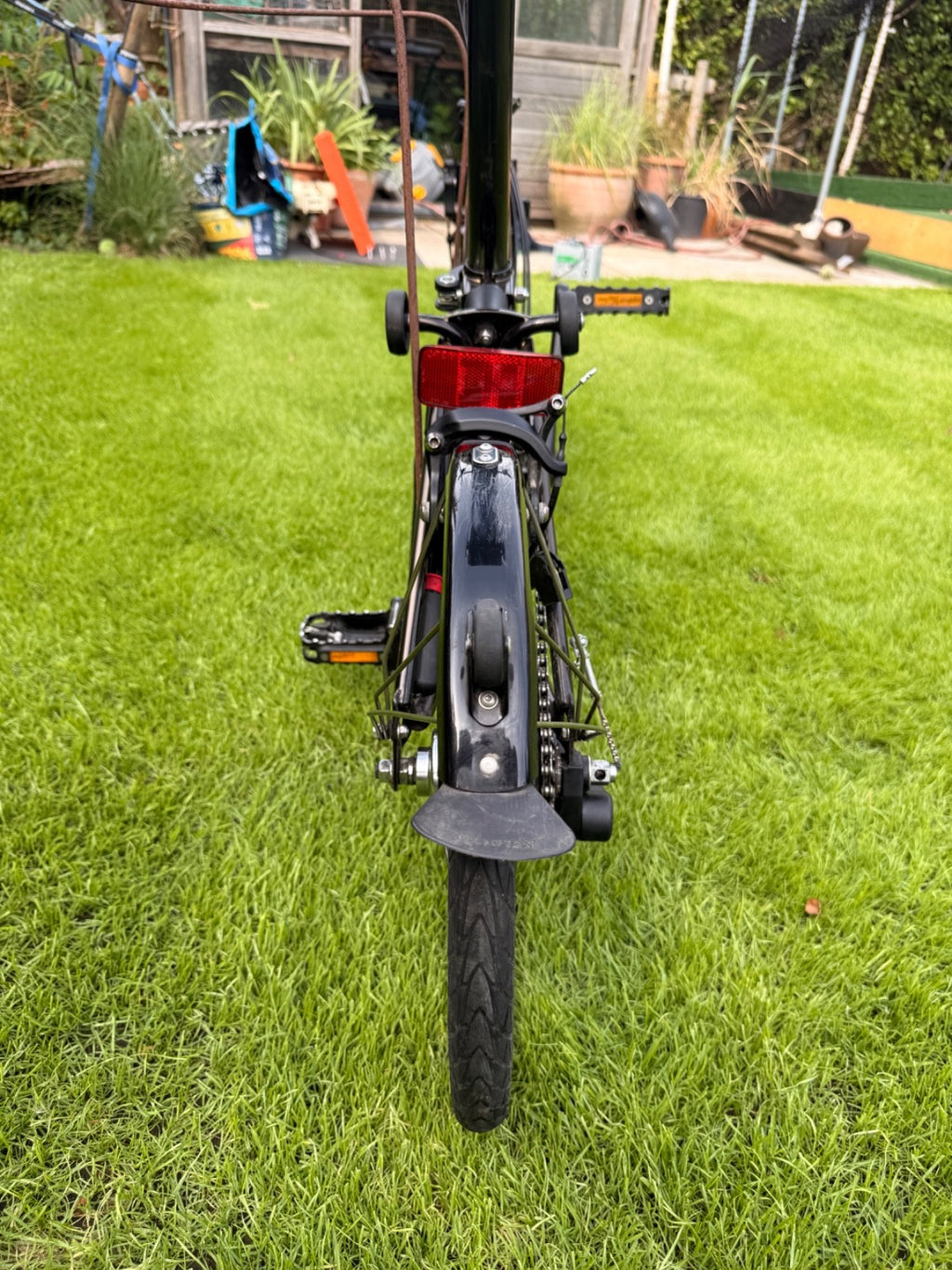Brompton S6L Black Edition Black Lacquer 6 Speed Brooks B17 + Pump