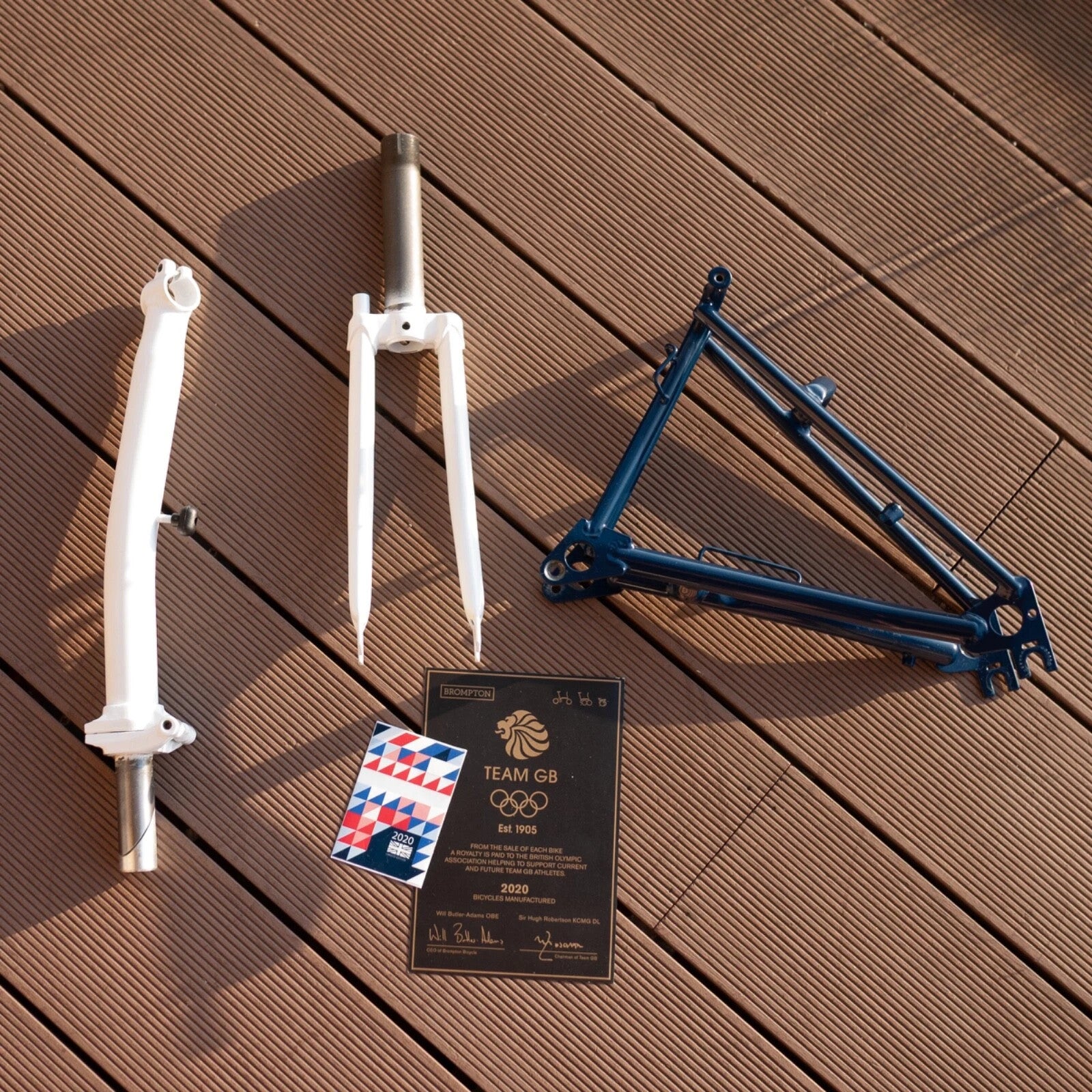 Brompton Folding Bike 2021 Team GB Extremities Stem Cert Fork Rear Triangle