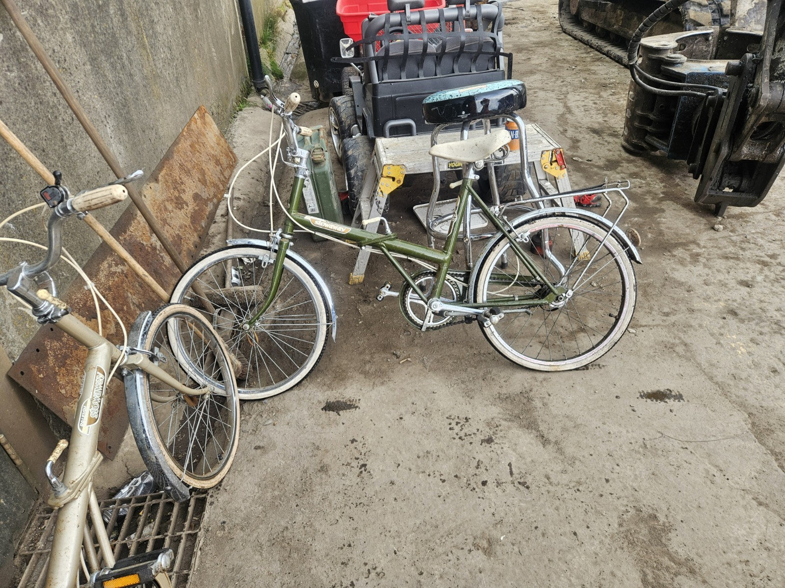 3 Old Vintage Bikes