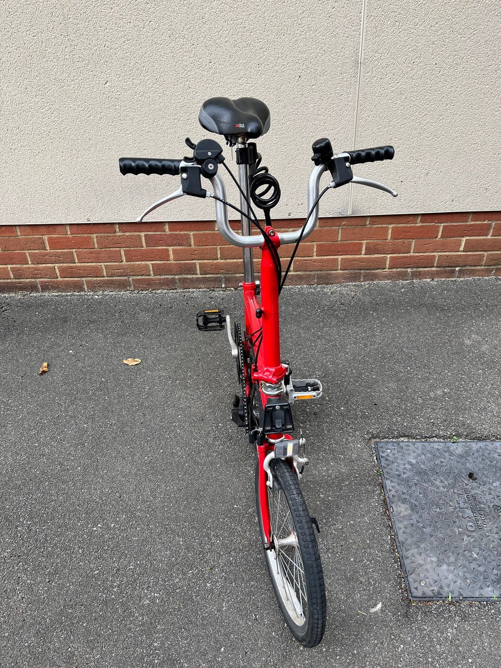 Brompton Red 3 speed M3L folding bike bicycle