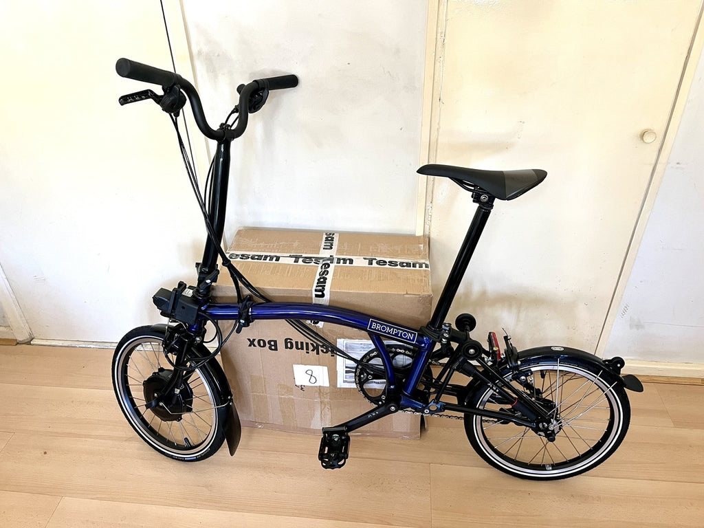 Brompton Elec C Line Explore 6 Speed - Bolt Blue / Black New