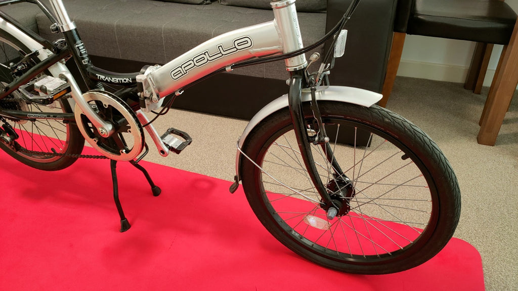 Apollo Transition Folding Bike 6-Speed Shimano Gears, 20-inch Wheels