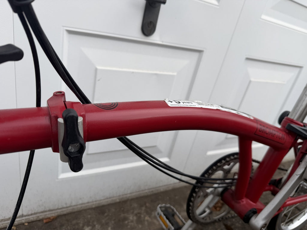 Brompton C Line M6L (6 Speed) folding bicycle - RED 2021 Good Condition