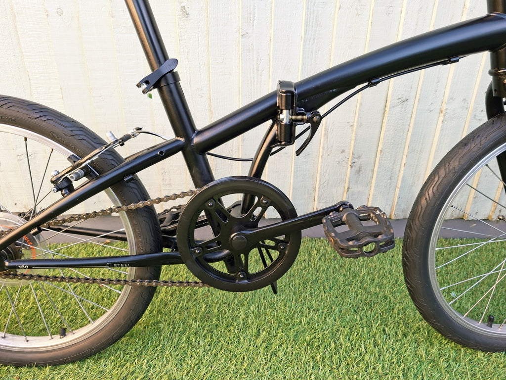Oxylane 100 Black Folding Bicycle Single Speed