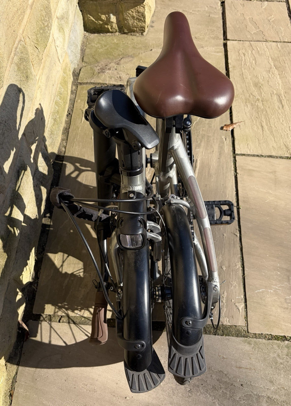 BTwin Ultra Compact  1 Second Folding Bike Sora Grey
