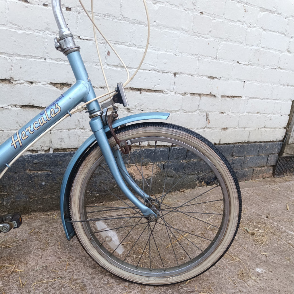 Vintage Hercules Compact folding bike Stowaway Shopper fold Raleigh Retro 1970