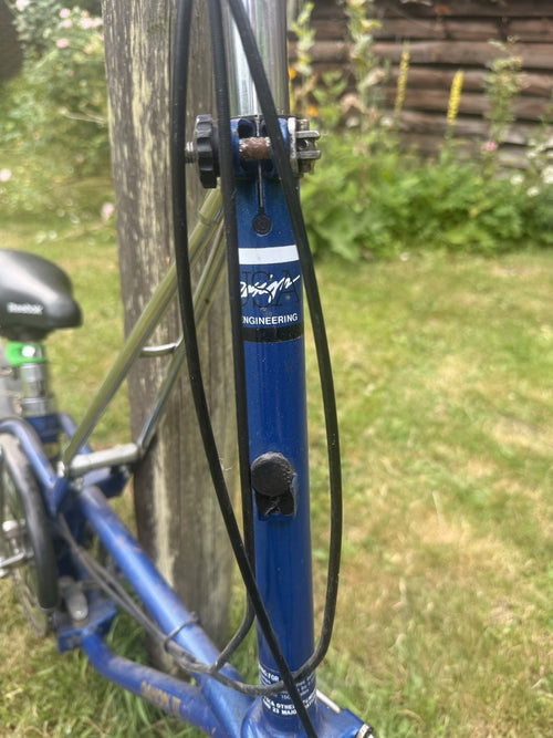 Blue Dahon III Folding Bike Retro, Good Working Condition.
