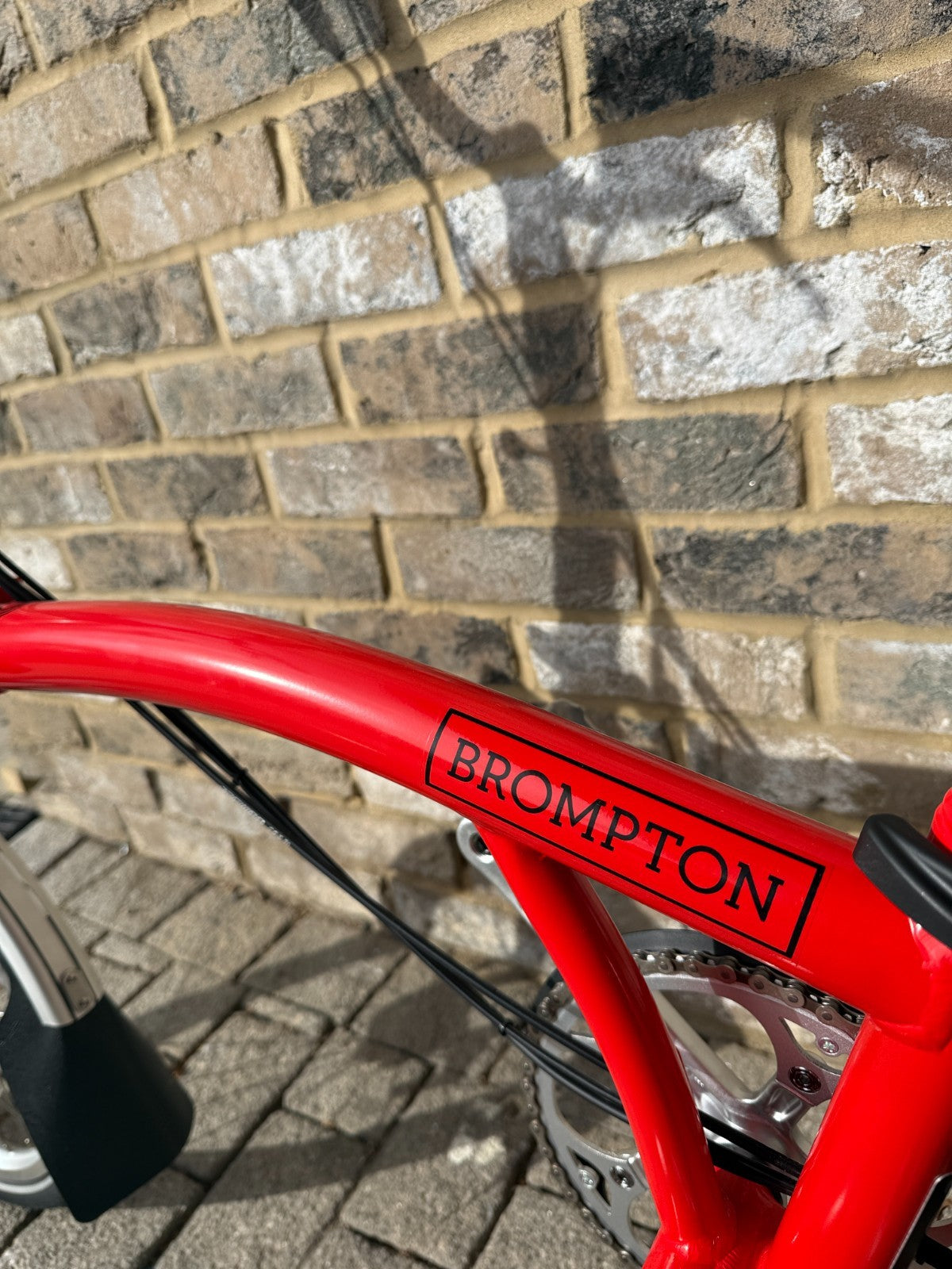 Brompton Rocket Red & Black 3 Speed Mid C Line M3L with Dynamo Lighting
