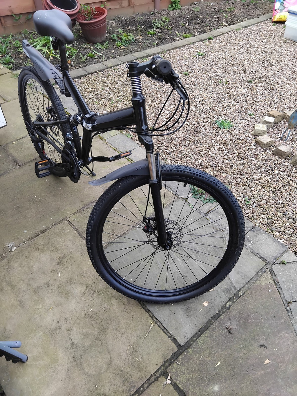 Folding mountain bike