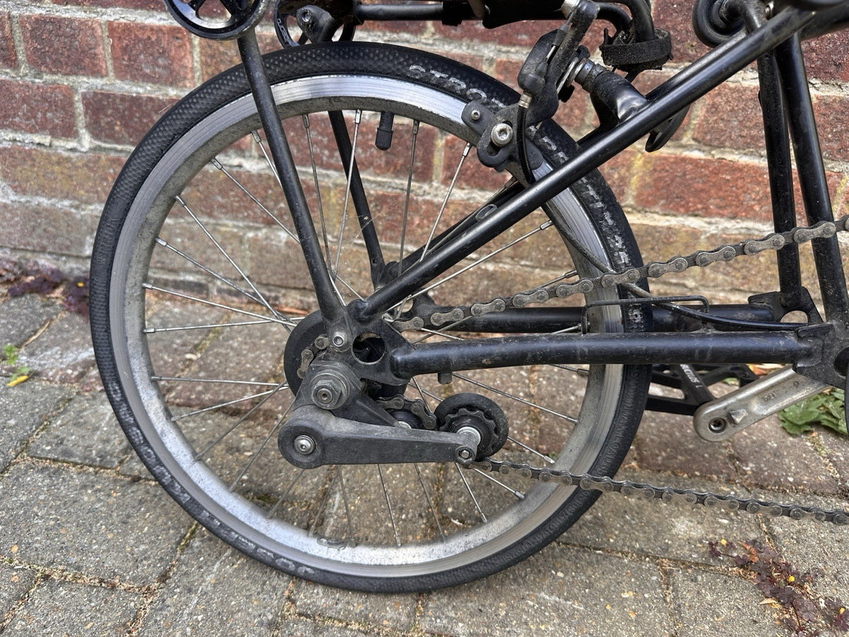 Brompton Folding Bike Super light Wheels Black Single Speed